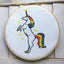 Unicorn Colorful Counted Cross Stitch DIY Kit - Prismatic Fiber Arts
