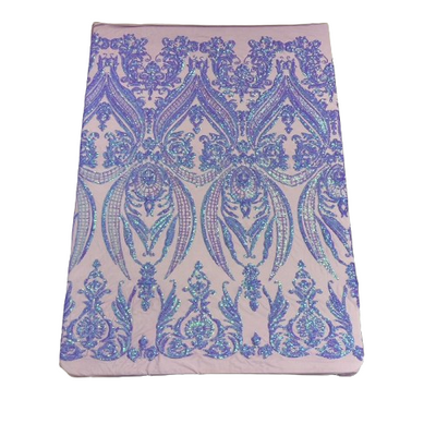 Catina Damask Stretch Sequins Fabric - Prismatic Fiber Arts