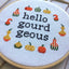 Hello Gourdgeous Counted Cross Stitch DIY KIT Intermediate - Prismatic Fiber Arts