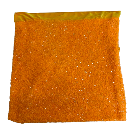 Sequins Embroidered Stretch Velvet Rodeo Fabric - Prismatic Fiber Arts