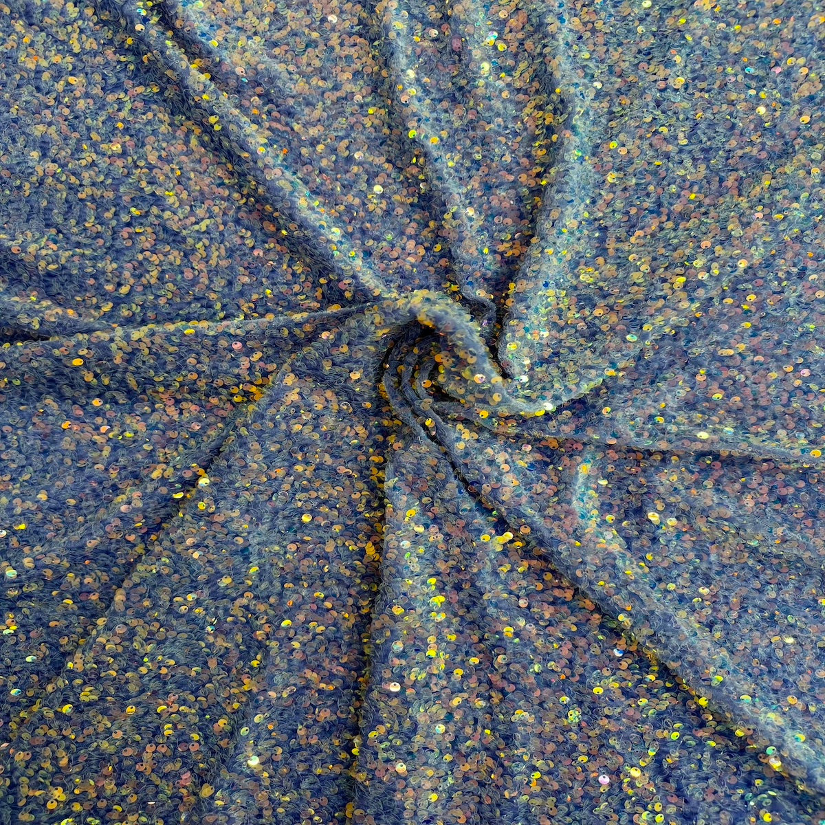 Sequins Embroidered Stretch Velvet Rodeo Fabric - Prismatic Fiber Arts