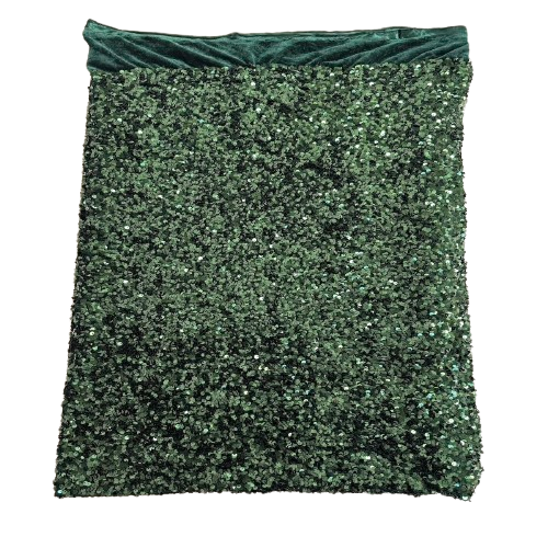 Sequins Embroidered Stretch Velvet Rodeo Fabric - Prismatic Fiber Arts