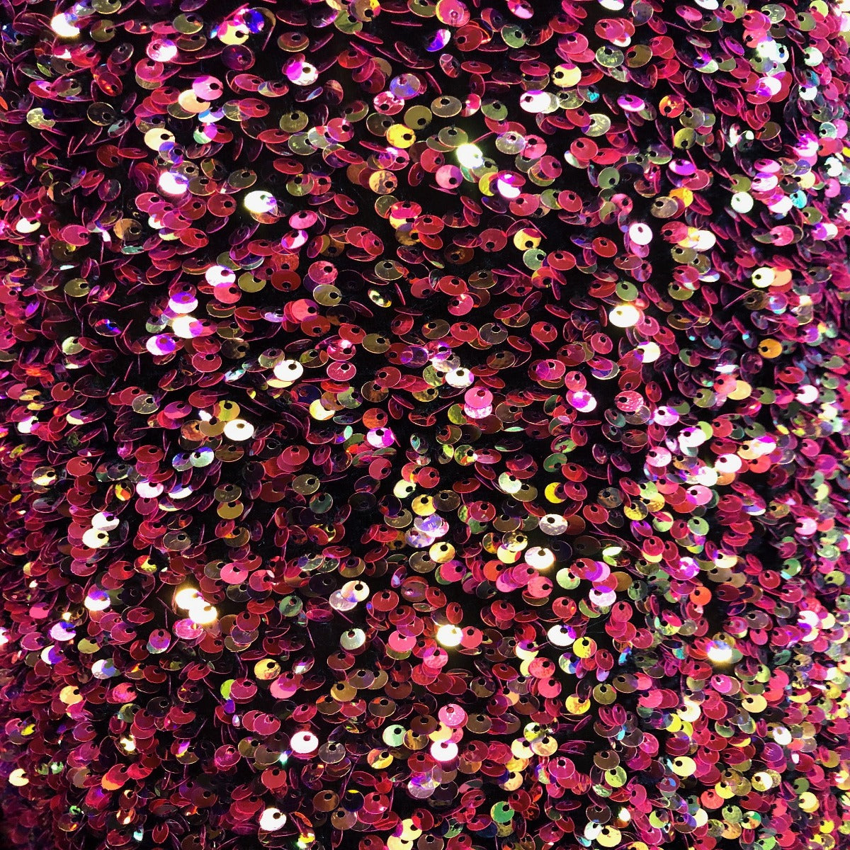 Sequins Embroidered Stretch Velvet Rodeo Fabric - Prismatic Fiber Arts