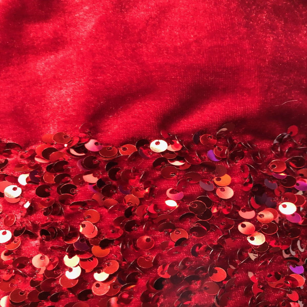 Sequins Embroidered Stretch Velvet Rodeo Fabric - Prismatic Fiber Arts