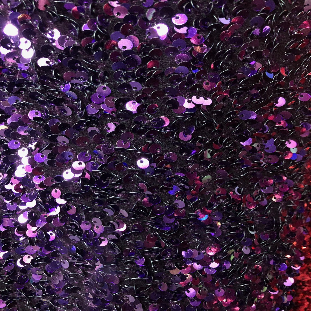 Sequins Embroidered Stretch Velvet Rodeo Fabric - Prismatic Fiber Arts