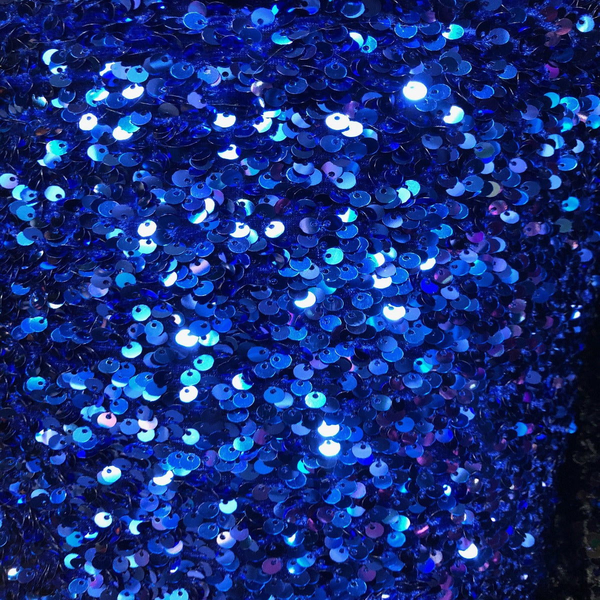 Sequins Embroidered Stretch Velvet Rodeo Fabric - Prismatic Fiber Arts