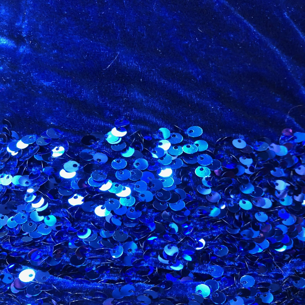 Sequins Embroidered Stretch Velvet Rodeo Fabric - Prismatic Fiber Arts