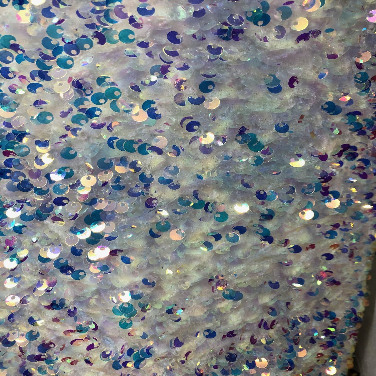 Sequins Embroidered Stretch Velvet Rodeo Fabric - Prismatic Fiber Arts