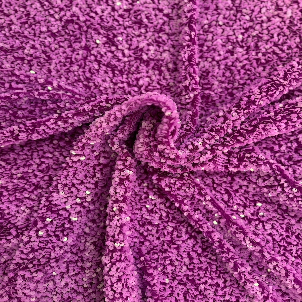 Sequins Embroidered Stretch Velvet Rodeo Fabric - Prismatic Fiber Arts