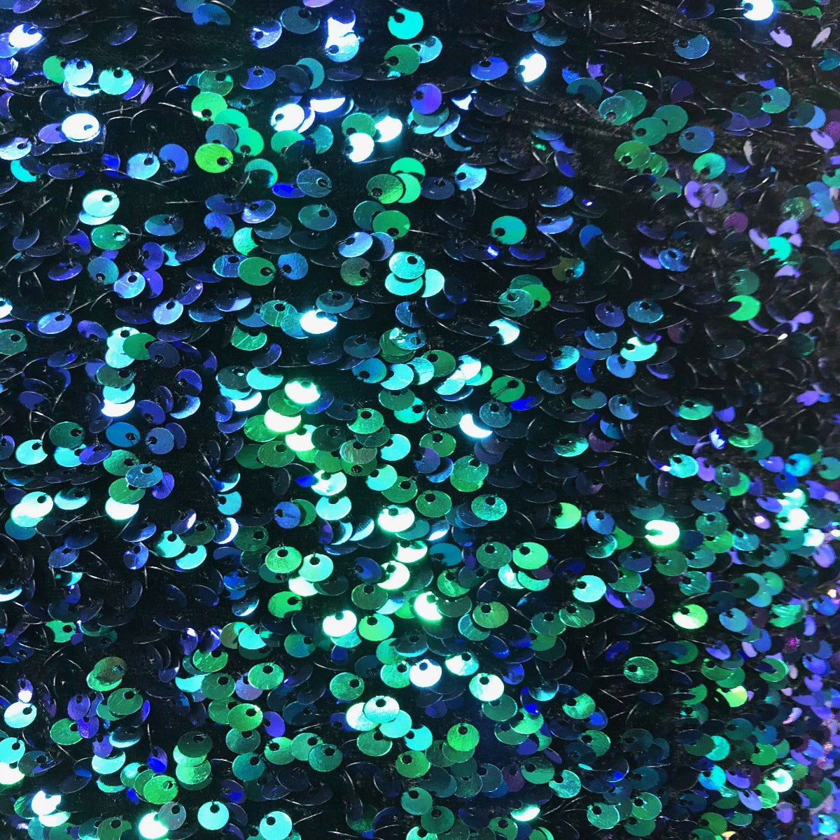 Sequins Embroidered Stretch Velvet Rodeo Fabric - Prismatic Fiber Arts