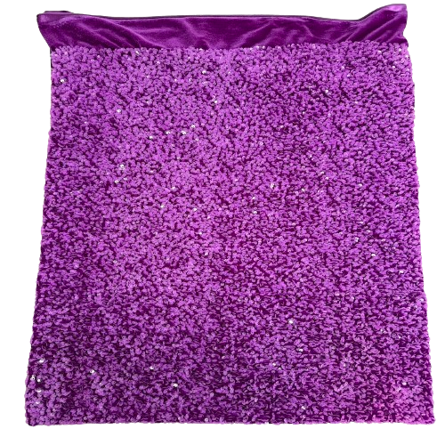 Sequins Embroidered Stretch Velvet Rodeo Fabric - Prismatic Fiber Arts
