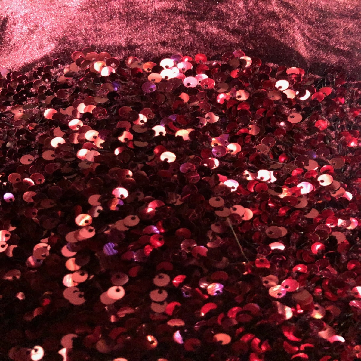 Sequins Embroidered Stretch Velvet Rodeo Fabric - Prismatic Fiber Arts