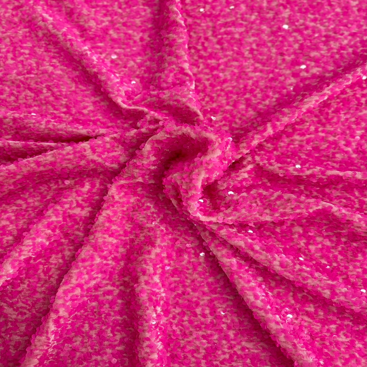 Sequins Embroidered Stretch Velvet Rodeo Fabric - Prismatic Fiber Arts