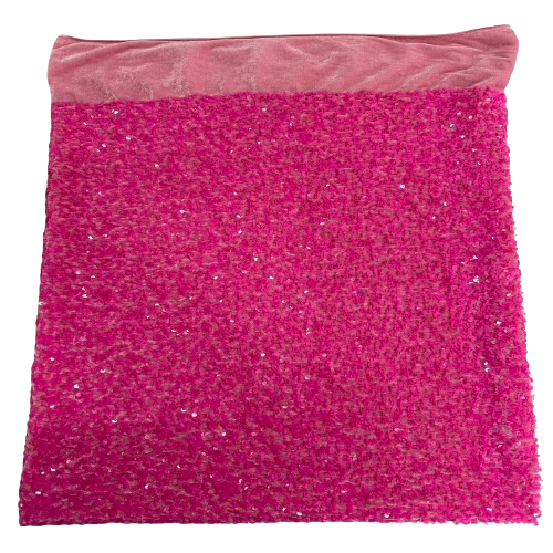 Sequins Embroidered Stretch Velvet Rodeo Fabric - Prismatic Fiber Arts