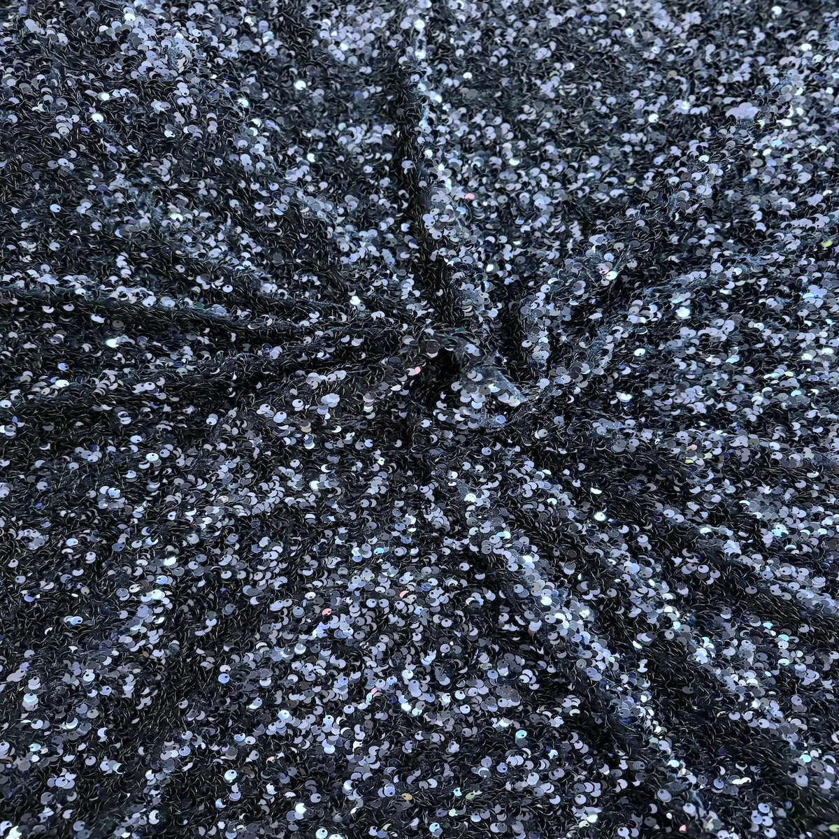 Sequins Embroidered Stretch Velvet Rodeo Fabric - Prismatic Fiber Arts
