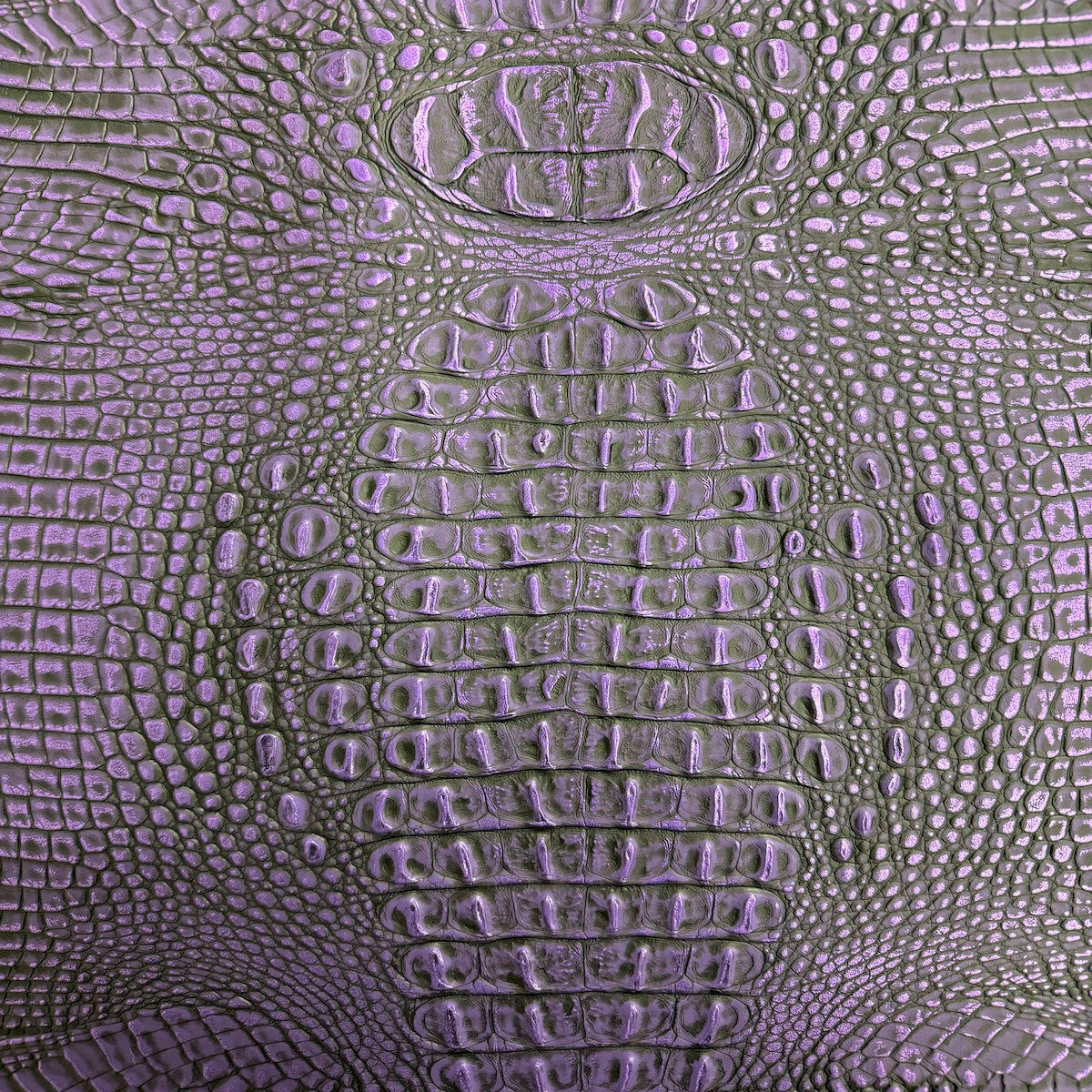 Mugger Two Tone Gator Faux Leather Vinyl Fabric - Prismatic Fiber Arts