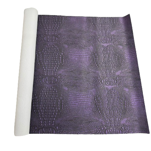 Mugger Two Tone Gator Faux Leather Vinyl Fabric - Prismatic Fiber Arts