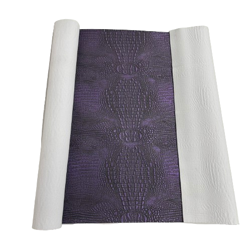 Mugger Two Tone Gator Faux Leather Vinyl Fabric - Prismatic Fiber Arts