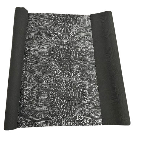Mugger Two Tone Gator Faux Leather Vinyl Fabric - Prismatic Fiber Arts