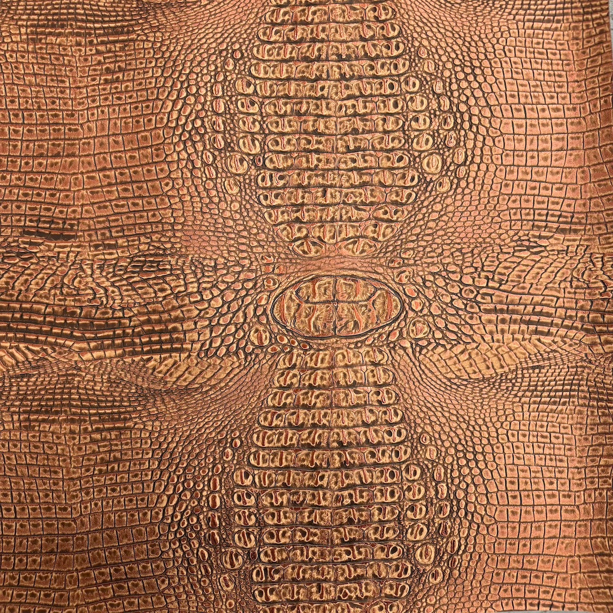 Mugger Two Tone Gator Faux Leather Vinyl Fabric - Prismatic Fiber Arts