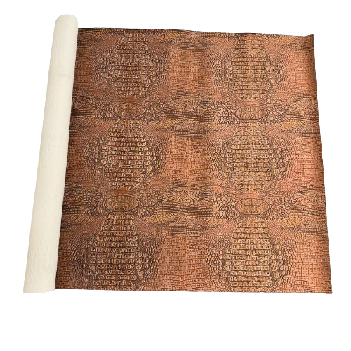 Mugger Two Tone Gator Faux Leather Vinyl Fabric - Prismatic Fiber Arts