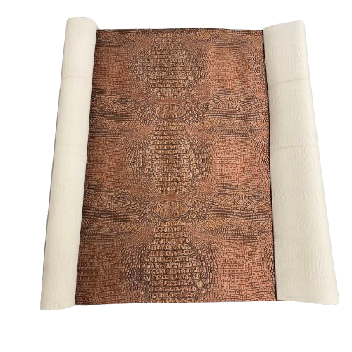 Mugger Two Tone Gator Faux Leather Vinyl Fabric - Prismatic Fiber Arts