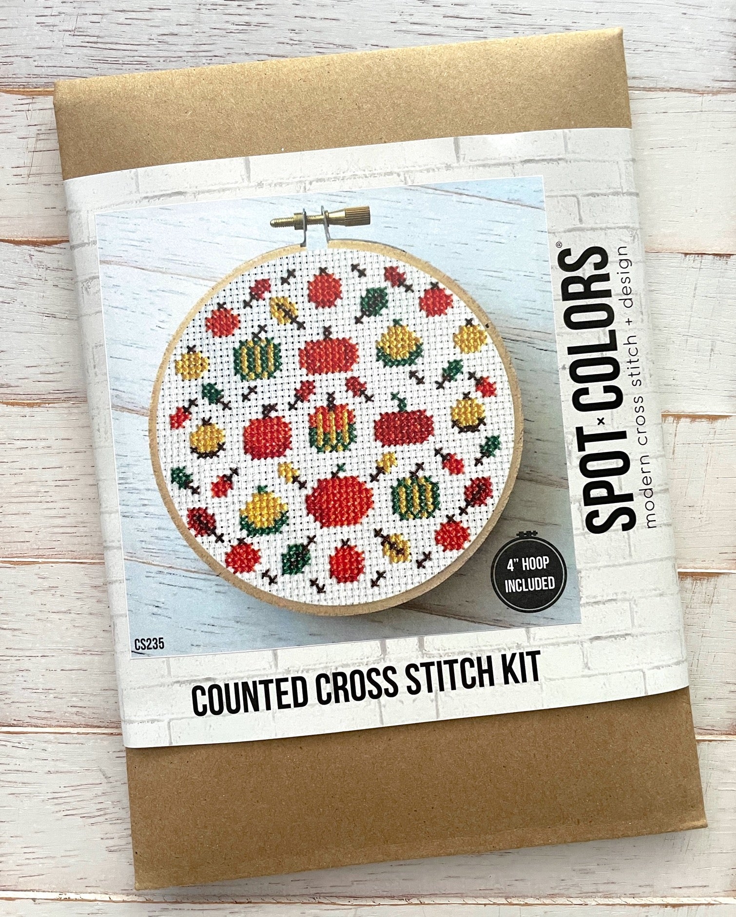 Pumpkin Fest Counted Cross Stitch DIY KIT - Prismatic Fiber Arts