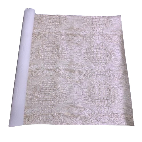 Mugger Two Tone Gator Faux Leather Vinyl Fabric - Prismatic Fiber Arts