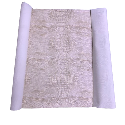 Mugger Two Tone Gator Faux Leather Vinyl Fabric - Prismatic Fiber Arts