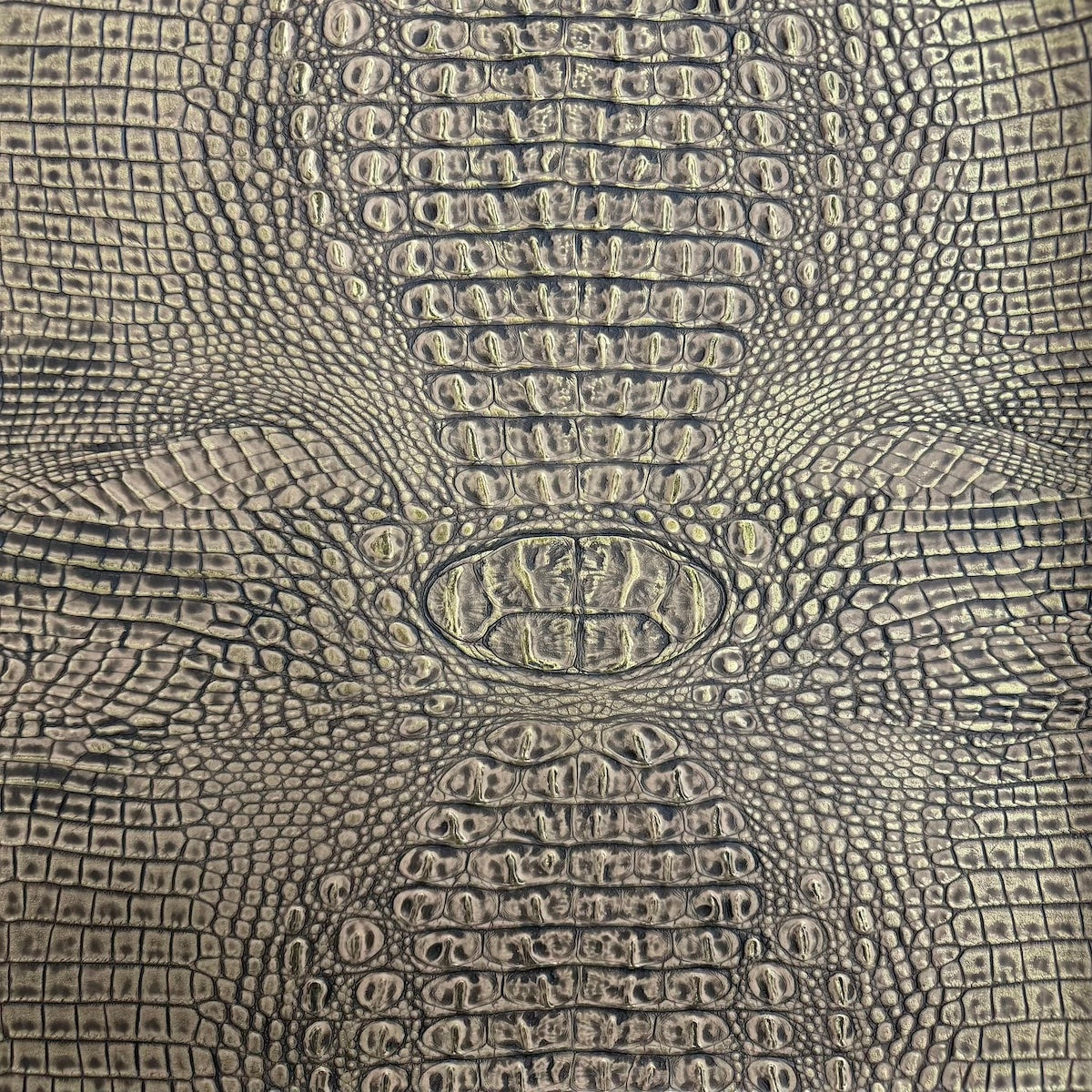 Mugger Two Tone Gator Faux Leather Vinyl Fabric - Prismatic Fiber Arts