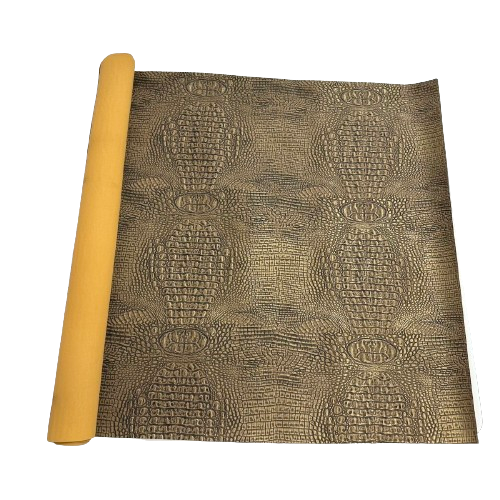 Mugger Two Tone Gator Faux Leather Vinyl Fabric - Prismatic Fiber Arts