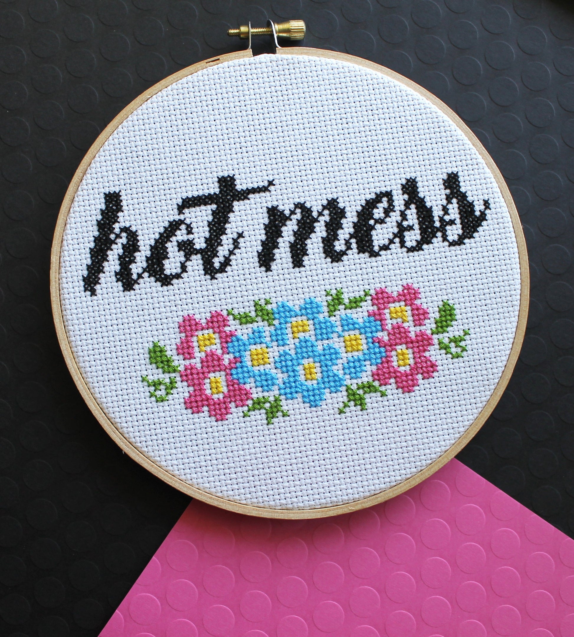 Hot Mess Counted Cross Stitch DIY KIT Intermediate - Prismatic Fiber Arts