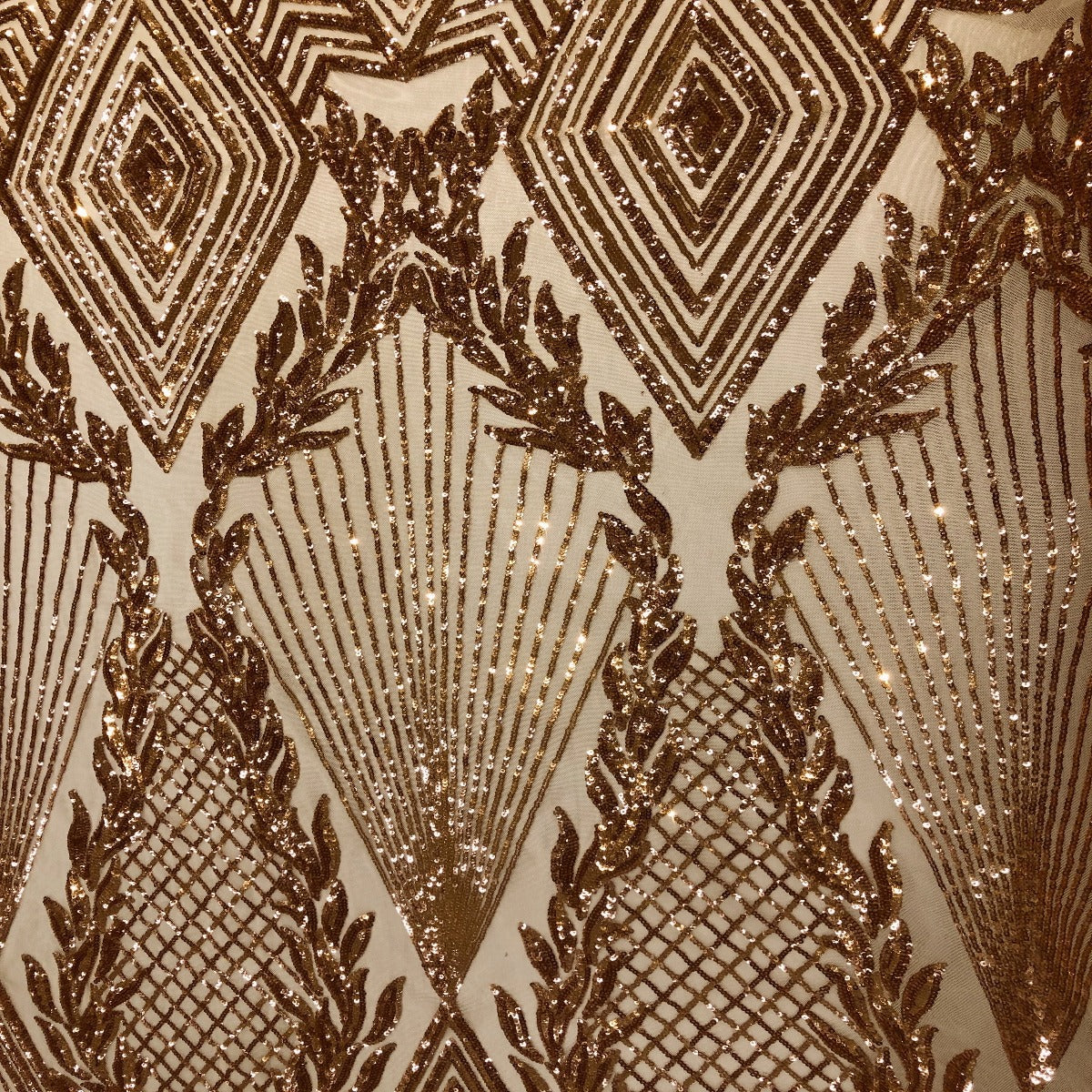 Alpica Geometric Stretch Sequins Fabric - Prismatic Fiber Arts