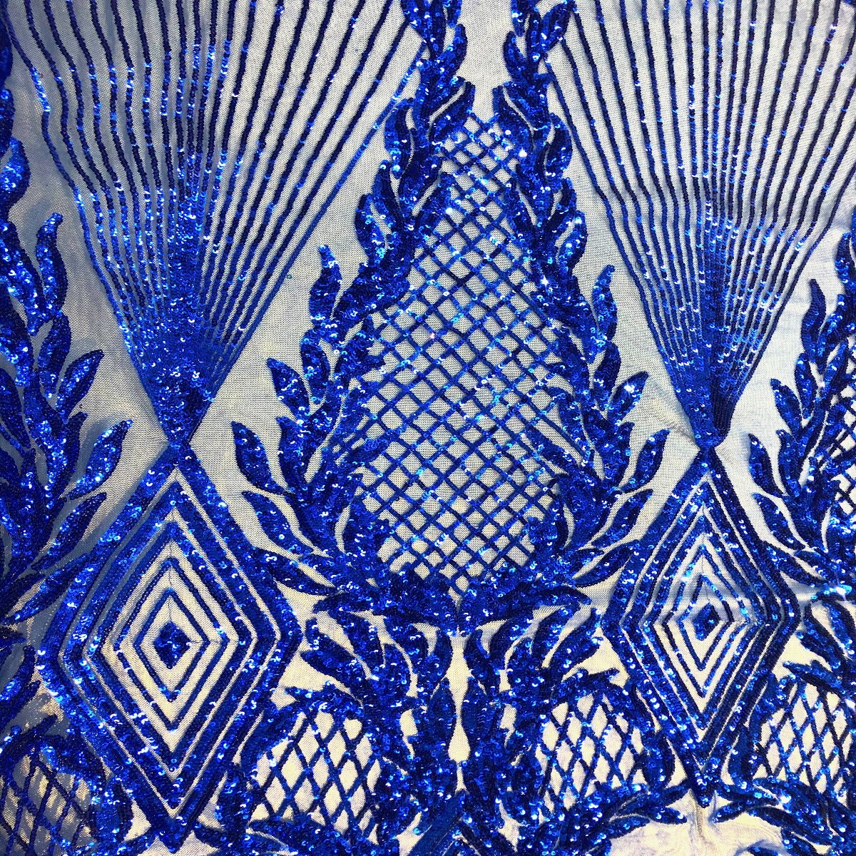 Alpica Geometric Stretch Sequins Fabric - Prismatic Fiber Arts