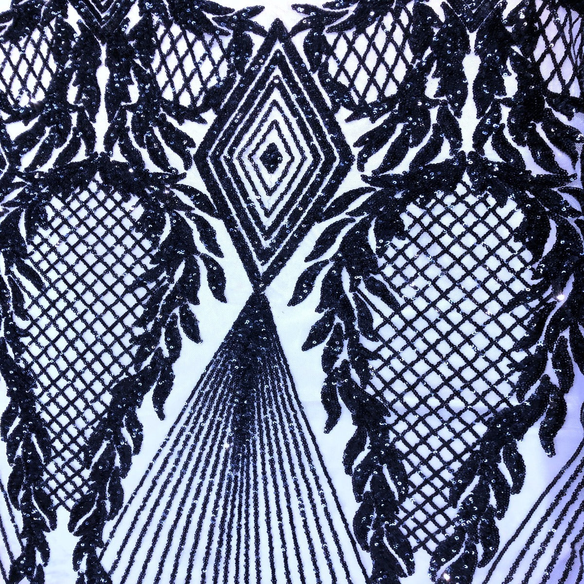 Alpica Geometric Stretch Sequins Fabric - Prismatic Fiber Arts