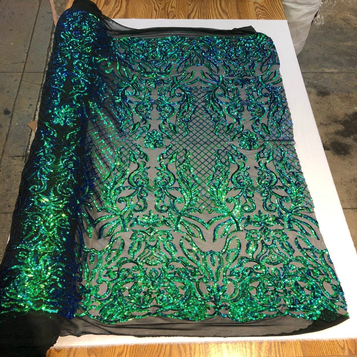 Luna Stretch Sequins Fabric - Prismatic Fiber Arts