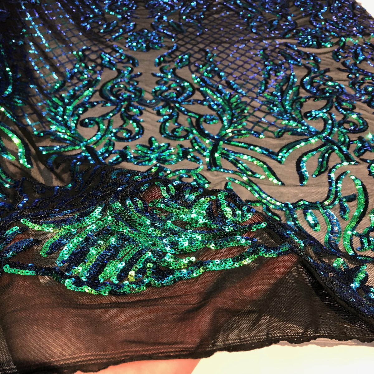 Luna Stretch Sequins Fabric - Prismatic Fiber Arts