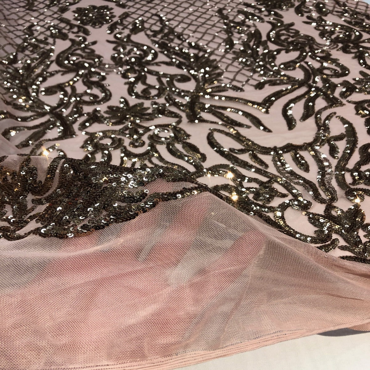 Luna Stretch Sequins Fabric - Prismatic Fiber Arts