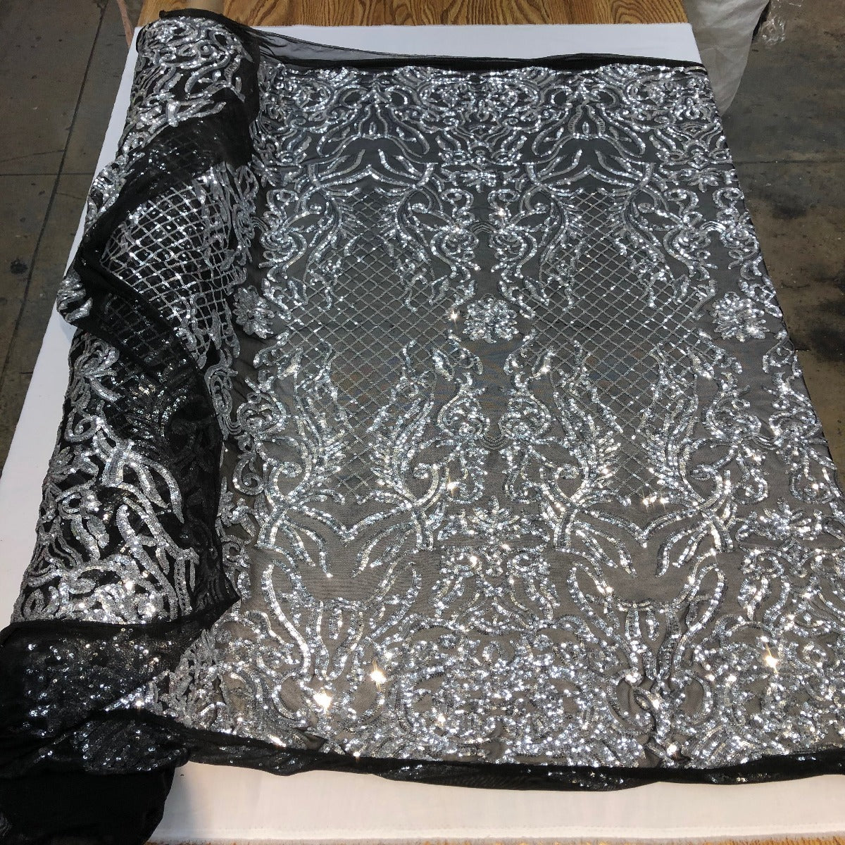 Luna Stretch Sequins Fabric - Prismatic Fiber Arts