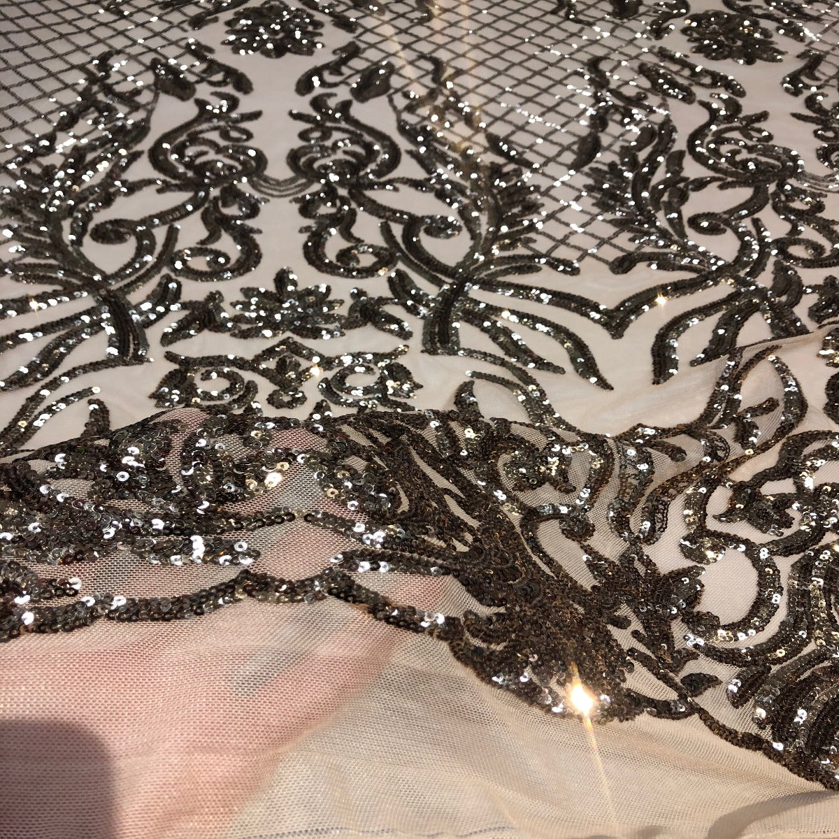 Luna Stretch Sequins Fabric - Prismatic Fiber Arts