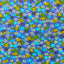 Small Floral Print Poly Cotton Fabric - Prismatic Fiber Arts