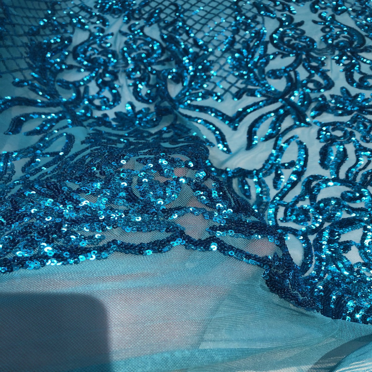 Luna Stretch Sequins Fabric - Prismatic Fiber Arts