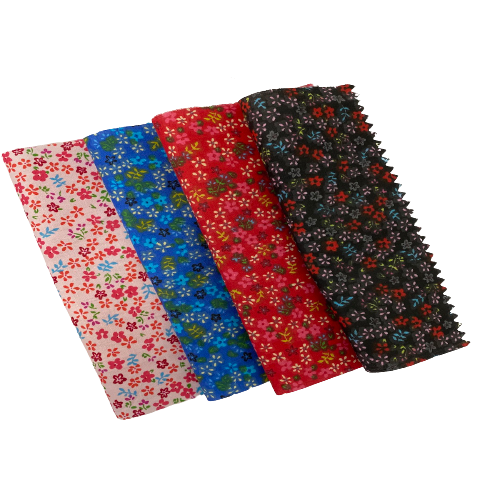 Small Floral Print Poly Cotton Fabric - Prismatic Fiber Arts