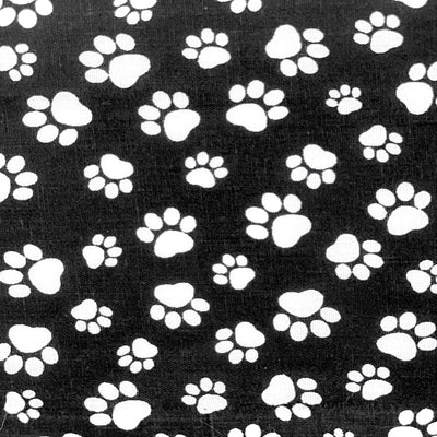 Puppy Paw Print Print Poly Cotton Fabric - Prismatic Fiber Arts