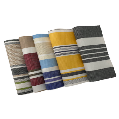 Multi Striped Oak 100% Waterproof Outdoor Canvas Patio Fabric - Prismatic Fiber Arts