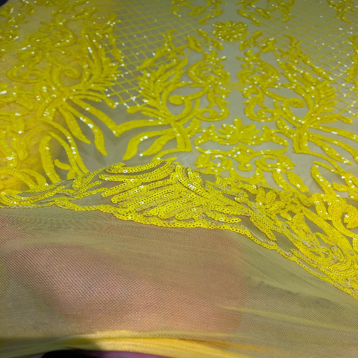 Luna Stretch Sequins Fabric - Prismatic Fiber Arts