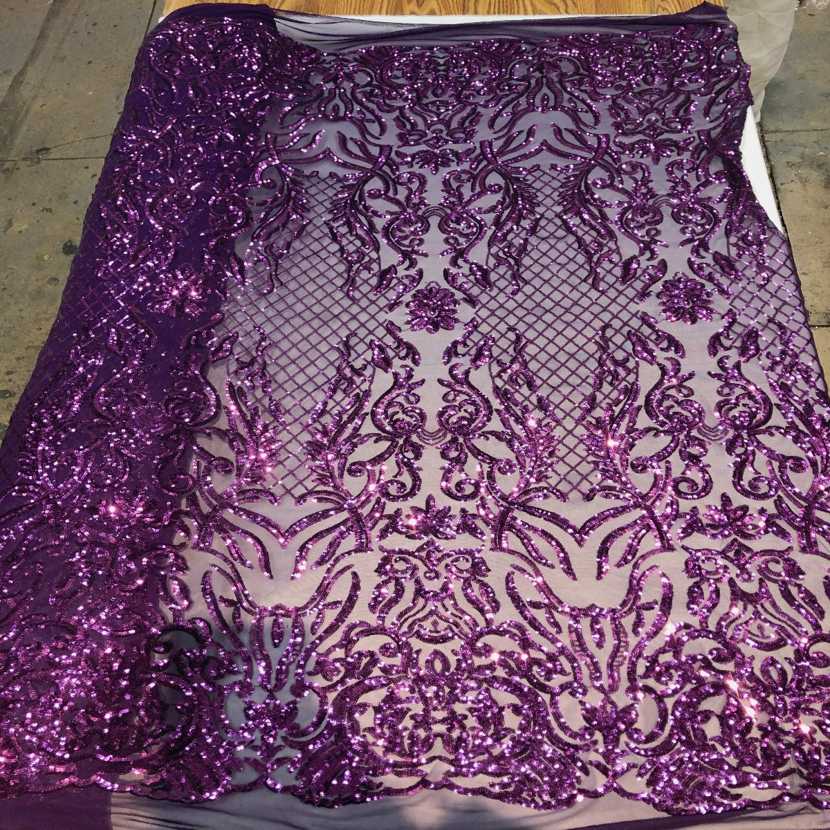 Luna Stretch Sequins Fabric - Prismatic Fiber Arts