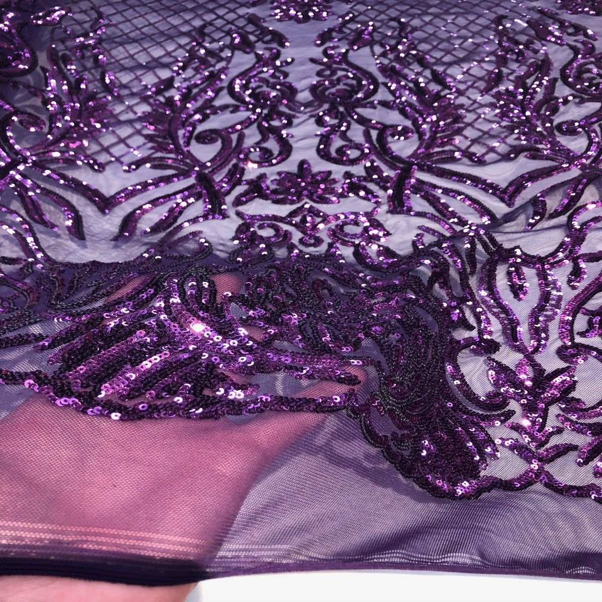 Luna Stretch Sequins Fabric - Prismatic Fiber Arts