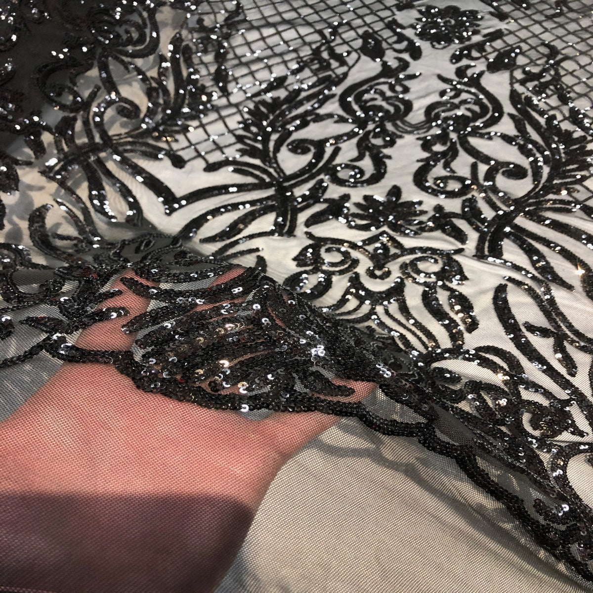 Luna Stretch Sequins Fabric - Prismatic Fiber Arts