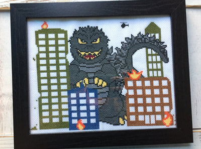 Monster Mayhem Counted Cross Stitch DIY KIT - Prismatic Fiber Arts